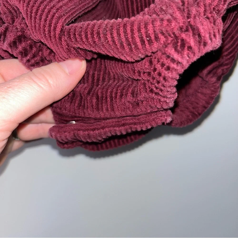 Old Navy Burgundy Corduroy One Piece Overalls